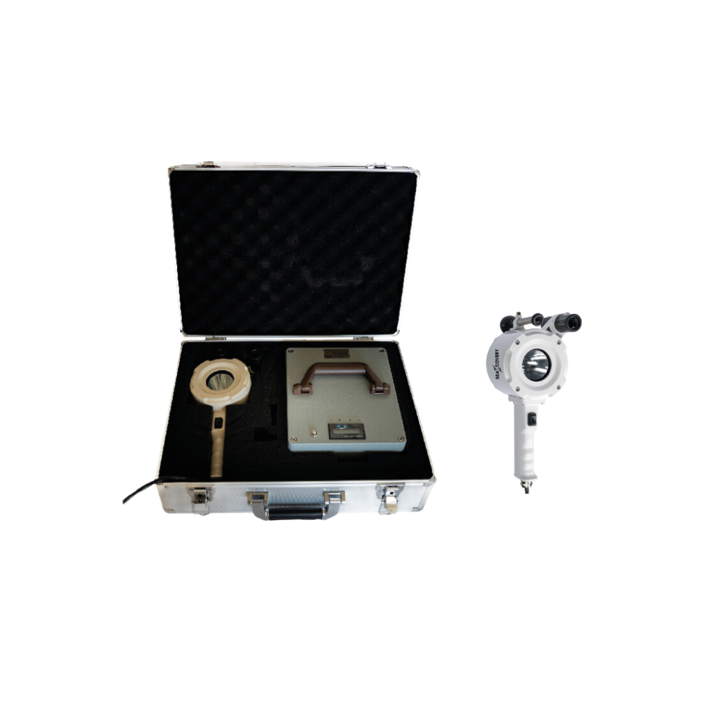 The portable LED light is made of aluminum alloy material and a high strength transparent tempered glass lampshade, ensuring uniform light output area. It comes with a grey case.